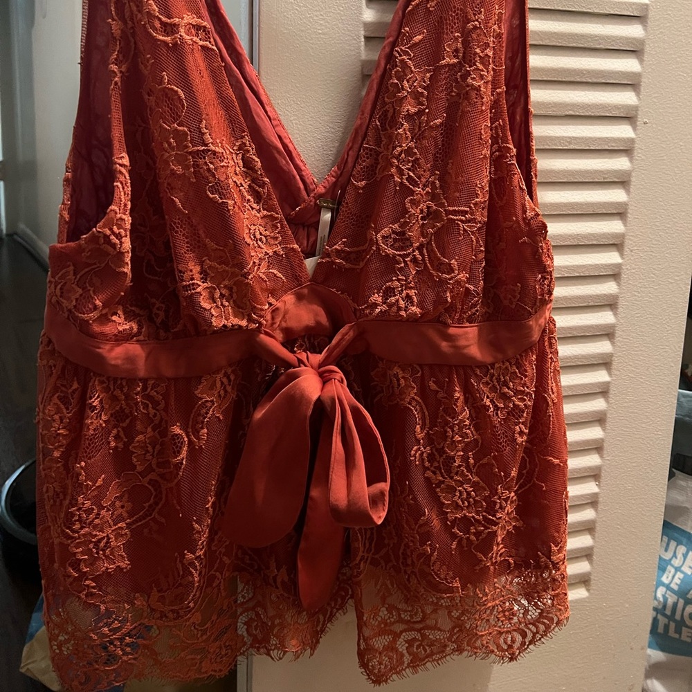 Free People 6602 Frenchie Kiss Lace Top